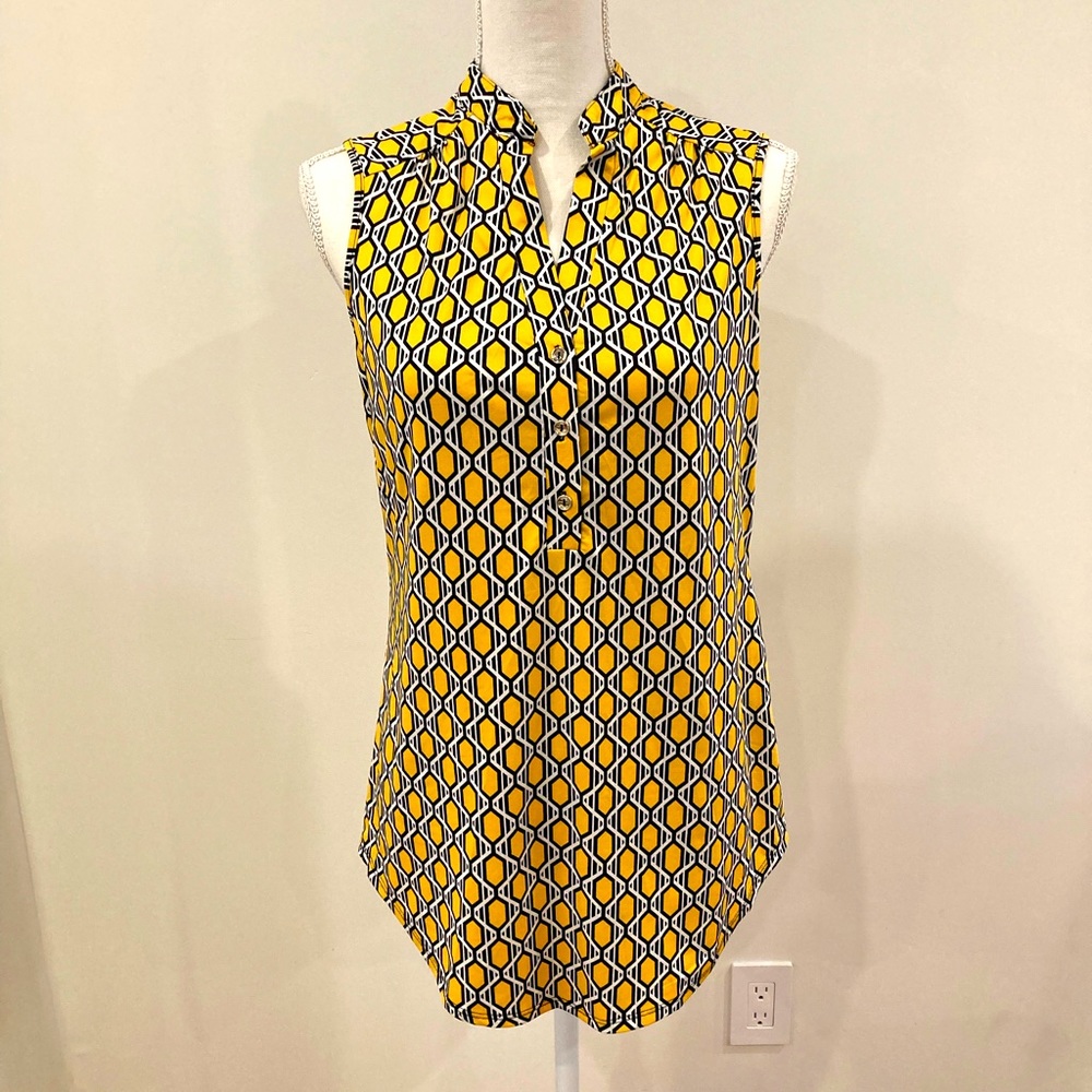 Yellow pattern tank